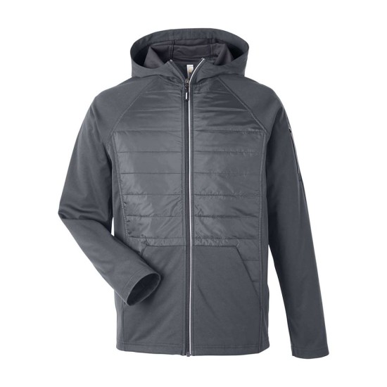 CUSTOM CORE365 UNISEX TECHNO LITE HYBRID HOODED JACKET