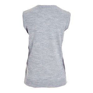CUSTOM HARRITON WOMENS PIBLOC V-NECK SWEATER VEST BACK