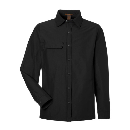 CUSTOM HARRITON UNISEX FLEX TWILL OVERSHIRT JACKET