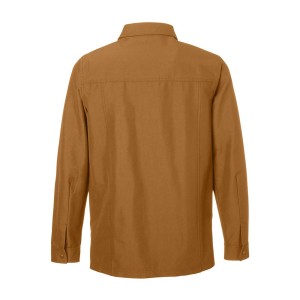 CUSTOM HARRITON UNISEX FLEX TWILL OVERSHIRT JACKET BACK