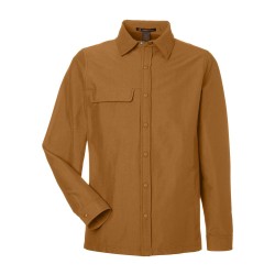 CUSTOM HARRITON UNISEX FLEX TWILL OVERSHIRT JACKET