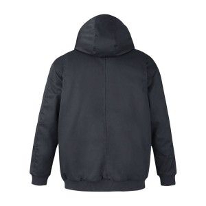 CUSTOM HARRITON UNISEX TALL CLIMABLOC HEAVYWEIGHT HOODED FULL-ZIP JACKET BACK