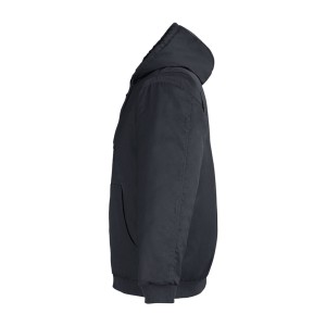 CUSTOM HARRITON UNISEX TALL CLIMABLOC HEAVYWEIGHT HOODED FULL-ZIP JACKET LEFT