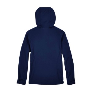 CUSTOM NORTH END WOMENS PROSPECT TWO-LAYER FLEECE BONDED SOFT SHELL HOODED JACKET BACK
