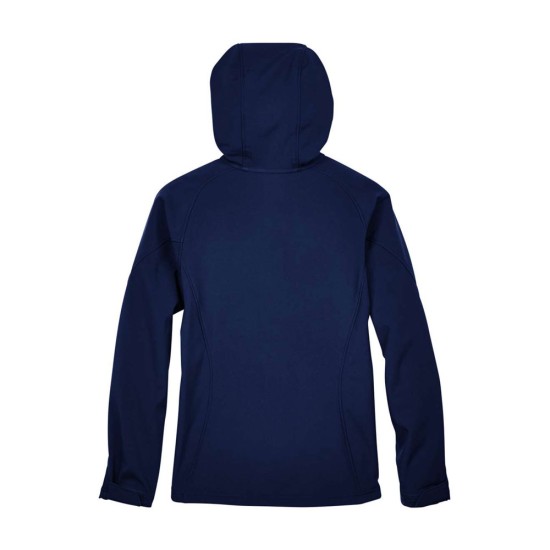 CUSTOM NORTH END WOMENS PROSPECT TWO-LAYER FLEECE BONDED SOFT SHELL HOODED JACKET