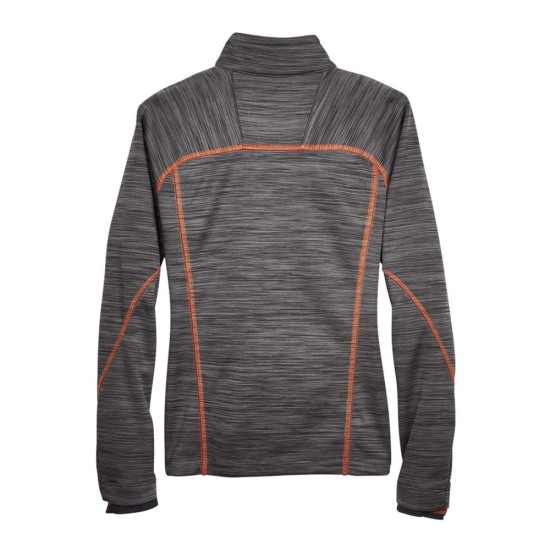 CUSTOM NORTH END WOMENS FLUX MÉLANGE BONDED FLEECE JACKET