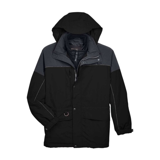 CUSTOM NORTH END MENS 3-IN-1 TWO-TONE PARKA
