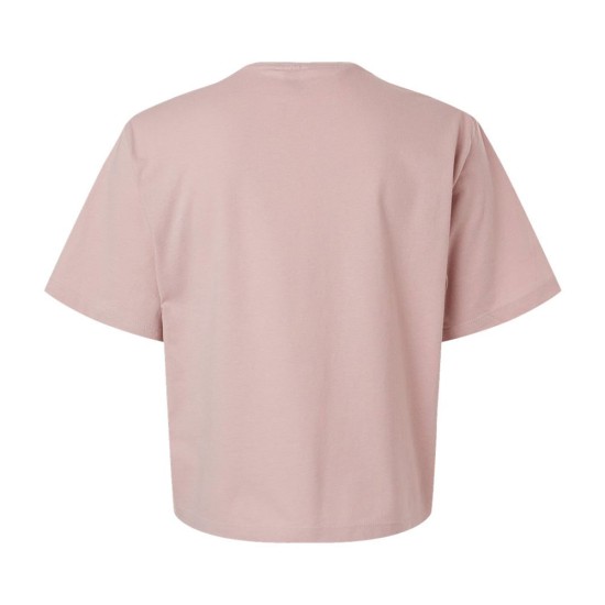 CUSTOM AMERICAN APPAREL WOMEN'S FINE JERSEY BOXY CROP TEE