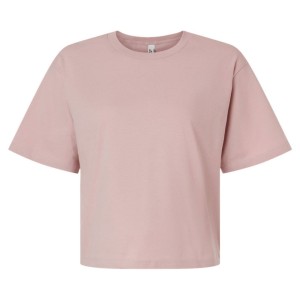CUSTOM AMERICAN APPAREL WOMEN'S FINE JERSEY BOXY CROP TEE