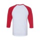 BELLA + CANVAS THREE-QUARTER SLEEVE BASEBALL TEE BACK