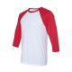 BELLA + CANVAS THREE-QUARTER SLEEVE BASEBALL TEE LEFT