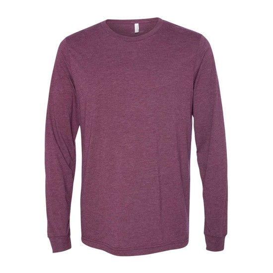 CUSTOM BELLA + CANVAS UNISEX TRIBLEND LONG SLEEVE TEE