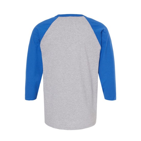 CUSTOM M&O RAGLAN THREE-QUARTER SLEEVE BASEBALL T-SHIRT