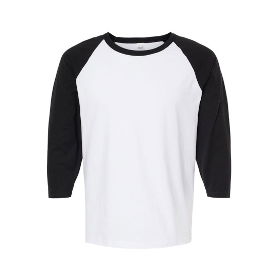 CUSTOM M&O RAGLAN THREE-QUARTER SLEEVE BASEBALL T-SHIRT CUSTOM M&O RAGLAN THREE-QUARTER SLEEVE BASEBALL T-SHIRT