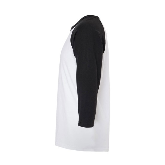 CUSTOM M&O RAGLAN THREE-QUARTER SLEEVE BASEBALL T-SHIRT CUSTOM M&O RAGLAN THREE-QUARTER SLEEVE BASEBALL T-SHIRT