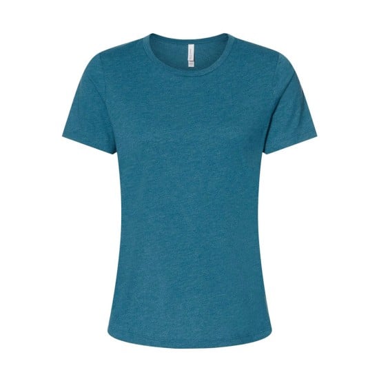 CUSTOM BELLA + CANVAS WOMENS RELAXED FIT HEATHER CVC TEE