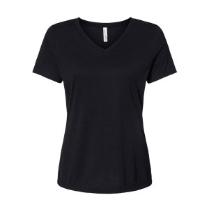 CUSTOM BELLA + CANVAS WOMEN'S RELAXED TRIBLEND SHORT SLEEVE V-NECK TEE