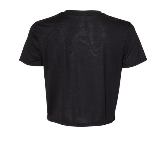 CUSTOM BELLA + CANVAS WOMEN'S FLOWY CROP TEE CUSTOM BELLA + CANVAS WOMEN'S FLOWY CROP TEE