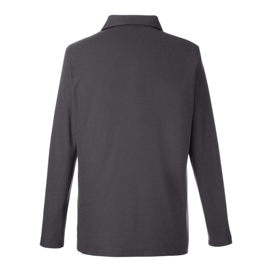 CUSTOM CORE365 MENS FUSION CHROMASOFT™ LONG SLEEVE PIQUE POLO