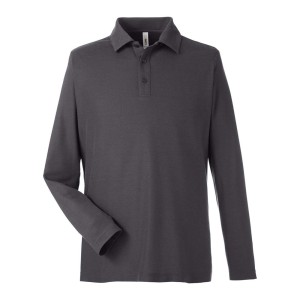 CUSTOM CORE365 MENS FUSION CHROMASOFT™ LONG SLEEVE PIQUE POLO
