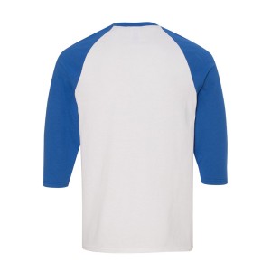 GILDAN HEAVY COTTON RAGLAN THREE-QUARTER SLEEVE T-SHIRT BACK