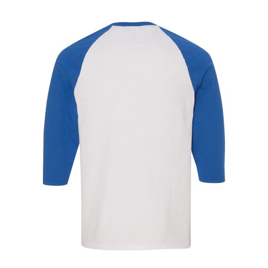 CUSTOM GILDAN HEAVY COTTON™ RAGLAN THREE-QUARTER SLEEVE T-SHIRT