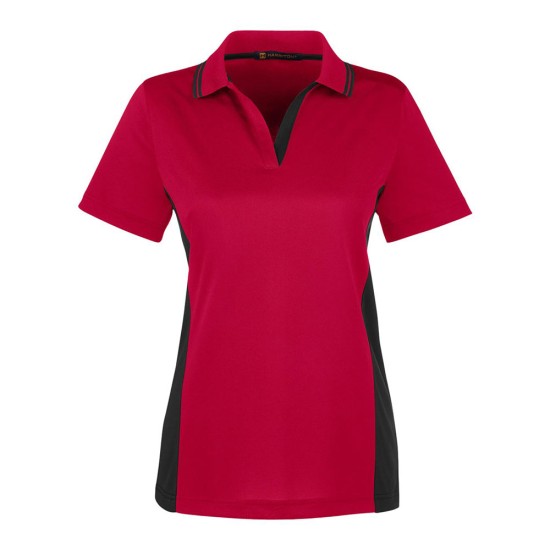 CUSTOM HARRITON WOMENS FLASH SNAG PROTECTION PLUS IL COLORBLOCK POLO