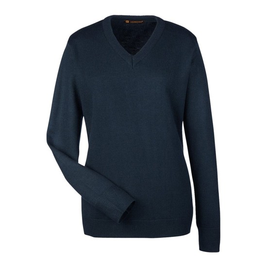 CUSTOM HARRITON WOMENS PIBLOC™ V-NECK SWEATER
