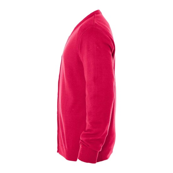 CUSTOM HARRITON MENS PIBLOC™ V-NECK BUTTON CARDIGAN SWEATER