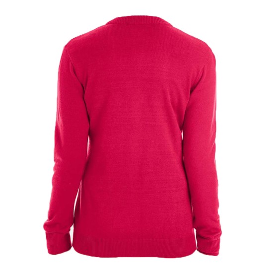 CUSTOM HARRITON WOMENS PIBLOC™ V-NECK BUTTON CARDIGAN SWEATER