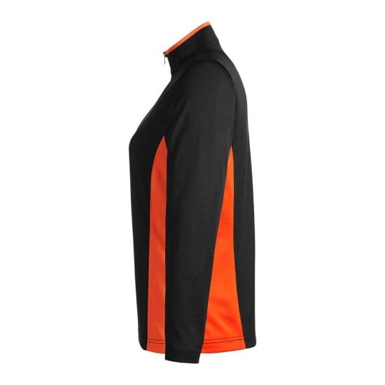 CUSTOM HARRITON WOMENS FLASH SNAG PROTECTION PLUS IL COLORBLOCK QUARTER-ZIP PULLOVER CUSTOM HARRITON WOMENS FLASH SNAG PROTECTION PLUS IL COLORBLOCK QUARTER-ZIP PULLOVER