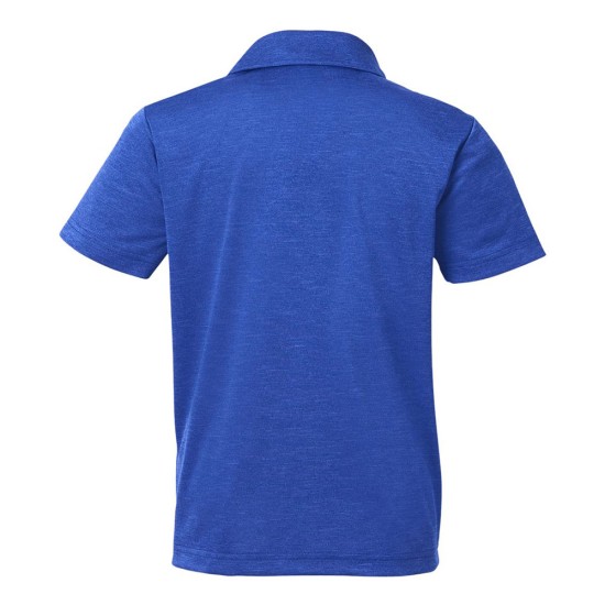 CUSTOM TEAM 365 YOUTH ZONE SONIC HEATHER PERFORMANCE POLO CUSTOM TEAM 365 YOUTH ZONE SONIC HEATHER PERFORMANCE POLO