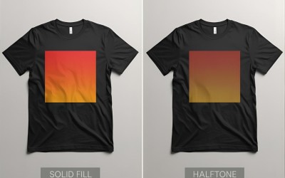 DTF Printing: Solid Fill vs Halftone DTF Printing: Solid Fill vs Halftone