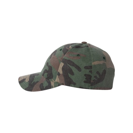Custom Flexfit Fitted Camo Cap, Personalized Dad Hat