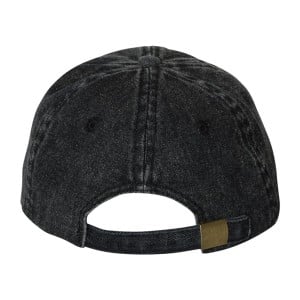 Washed Denim Mega Cap with Suede Bill Back