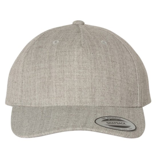 CUSTOM YUPOONG PREMIUM FIVE-PANEL CURVED BILL SNAPBACK CAP CUSTOM YUPOONG PREMIUM FIVE-PANEL CURVED BILL SNAPBACK CAP