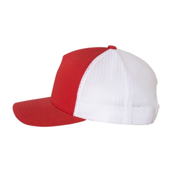 Yupoong Classic Five Panel Retro Trucker Hat Side