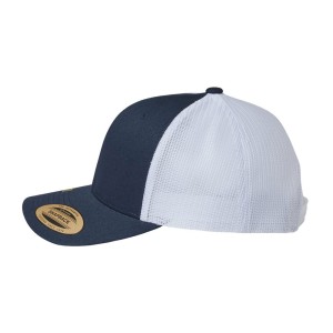 CUSTOM YUPOONG SUSTAINABLE RETRO TRUCKER CAP LEFT CUSTOM YUPOONG SUSTAINABLE RETRO TRUCKER CAP LEFT