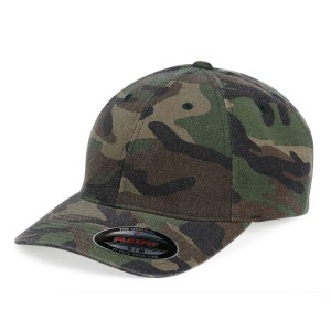 CUSTOM FLEXFIT FITTED CAMO CAP