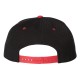 EMBROIDERED FIVE-PANEL WOOL BLEND SNAPBACK