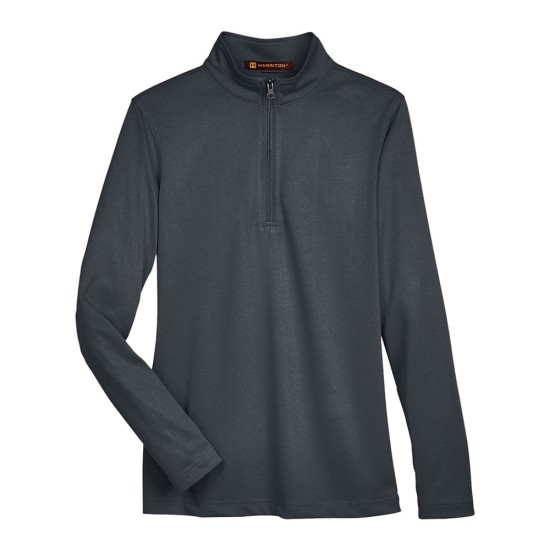CUSTOM HARRITON WOMENS ADVANTAGE SNAG PROTECTION PLUS QUARTER-ZIP PULLOVER