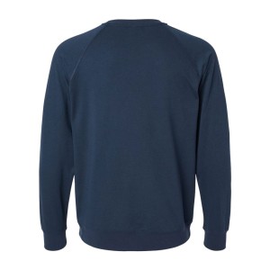 CUSTOM NEXT LEVEL UNISEX LAGUNA RAGLAN CREWNECK SWEATSHIRT BACK