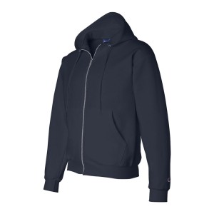 CUSTOM CHAMPION UNISEX POWERBLEND® FULL-ZIP HOODED SWEATSHIRT LEFT CUSTOM CHAMPION UNISEX POWERBLEND® FULL-ZIP HOODED SWEATSHIRT LEFT