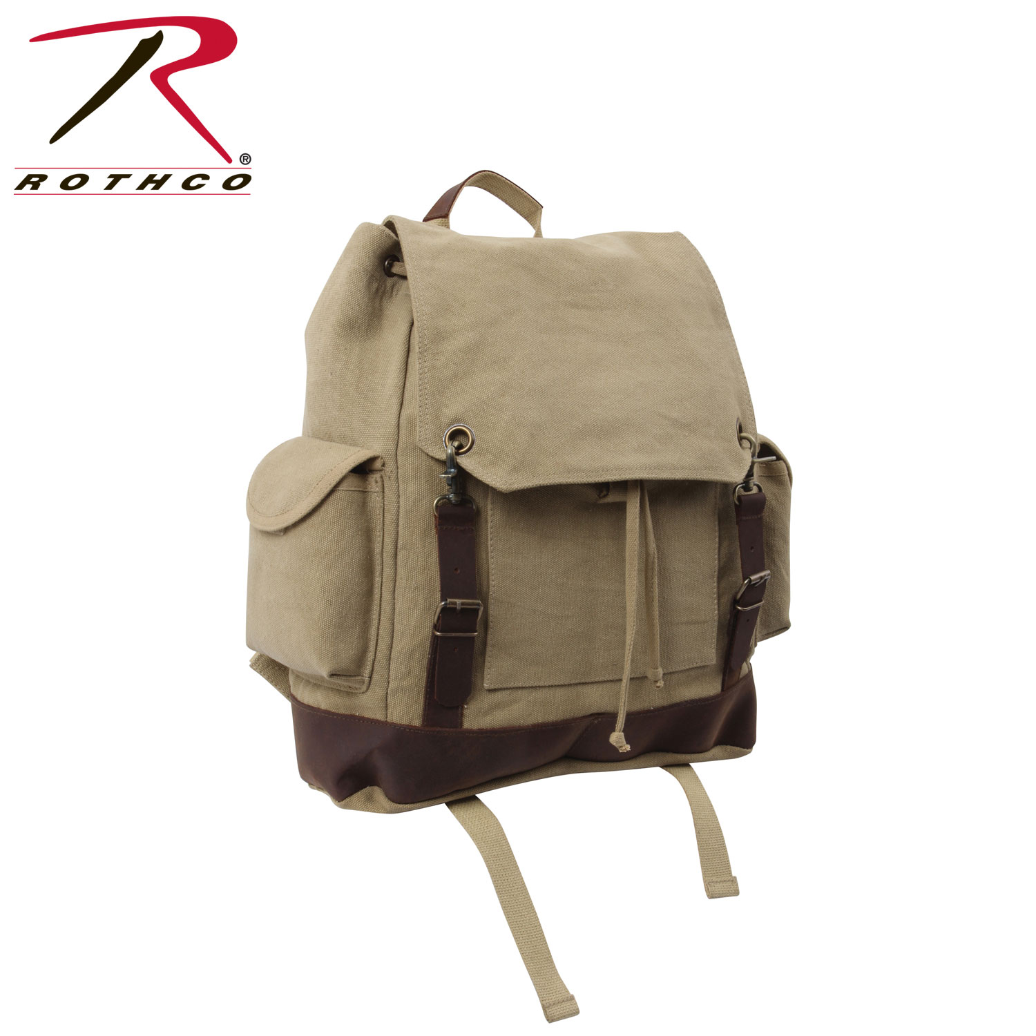 Rothco Vintage Expedition Rucksack Bag Custom Caps