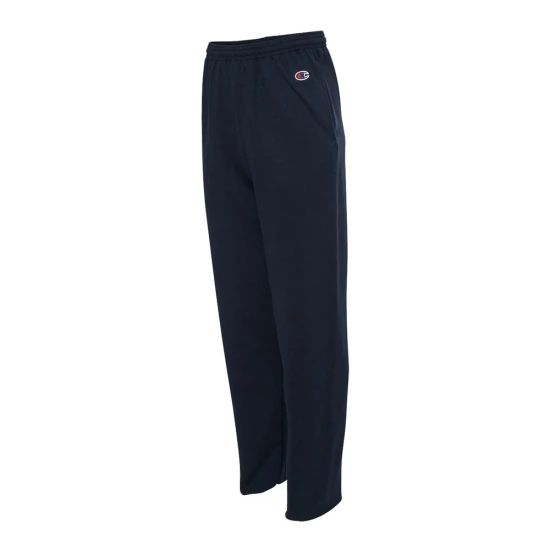 CUSTOM CHAMPION POWERBLEND® OPEN-BOTTOM SWEATPANTS WITH POCKETS