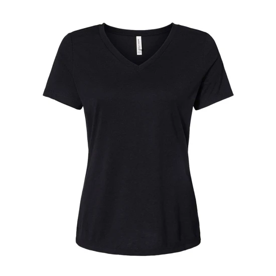 CUSTOM BELLA + CANVAS WOMEN'S RELAXED TRIBLEND SHORT SLEEVE V-NECK TEE CUSTOM BELLA + CANVAS WOMEN'S RELAXED TRIBLEND SHORT SLEEVE V-NECK TEE