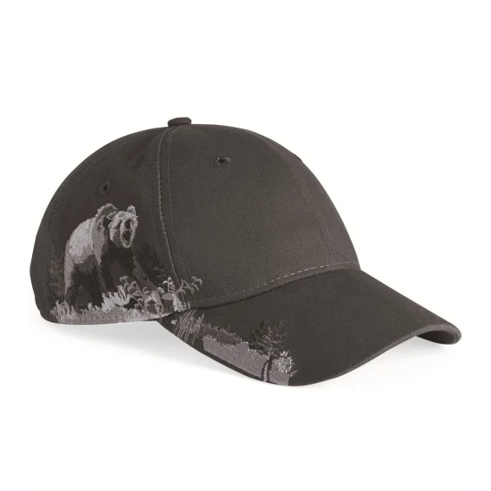 CUSTOM DRI DUCK GRIZZLY BEAR CAP CUSTOM DRI DUCK GRIZZLY BEAR CAP