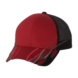 CUSTOM FLAME MESH OUTDOOR CAP
