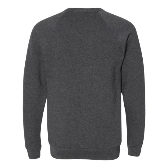 CUSTOM BELLA + CANVAS UNISEX SPONGE FLEECE RAGLAN CREWNECK SWEATSHIRT