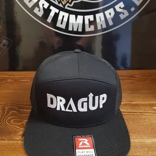 We had to design this one from an idea the client showed us. We don't always need a graphic to start your custom cap! richardsonsport #richardson7panel #customcap #dragup